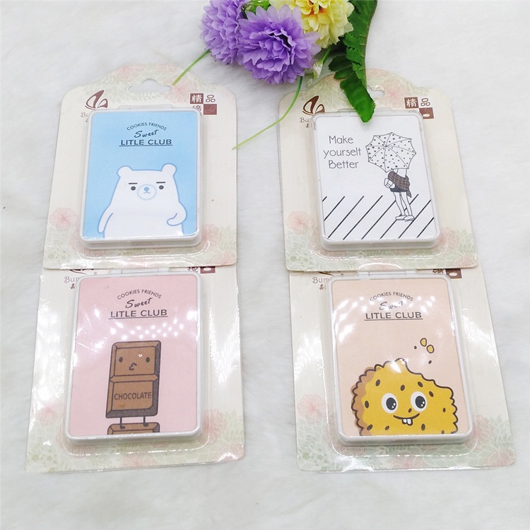 🍉Gương 2 Mặt Mini Cầm Tay - Đóng Bìa Cứng Siêu Dễ Thương Hình Vuông/ Tròn/ Chữ Nhật - Gương Trang Điểm Bỏ Túi DUASHOP