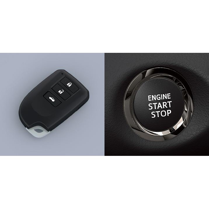 Ốp Chìa Khóa Carbon Xe Vios 2019 2020 2021 2022 bản chìa thông minh kèm móc khóa