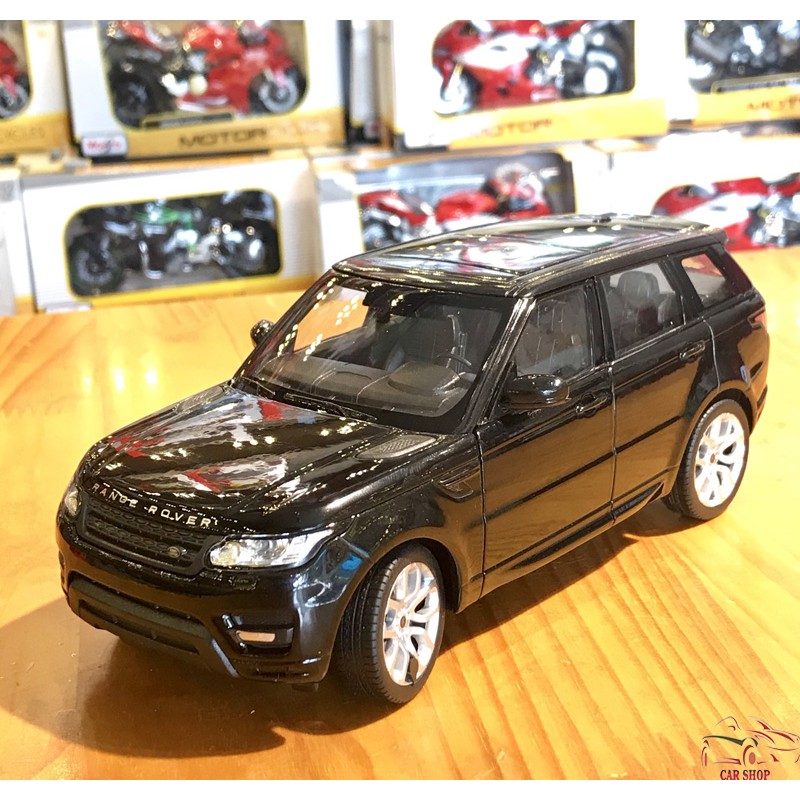 Mô hình xe ô tô Range Rover Sport tỉ lệ 1:24 hãng Welly FX màu đen