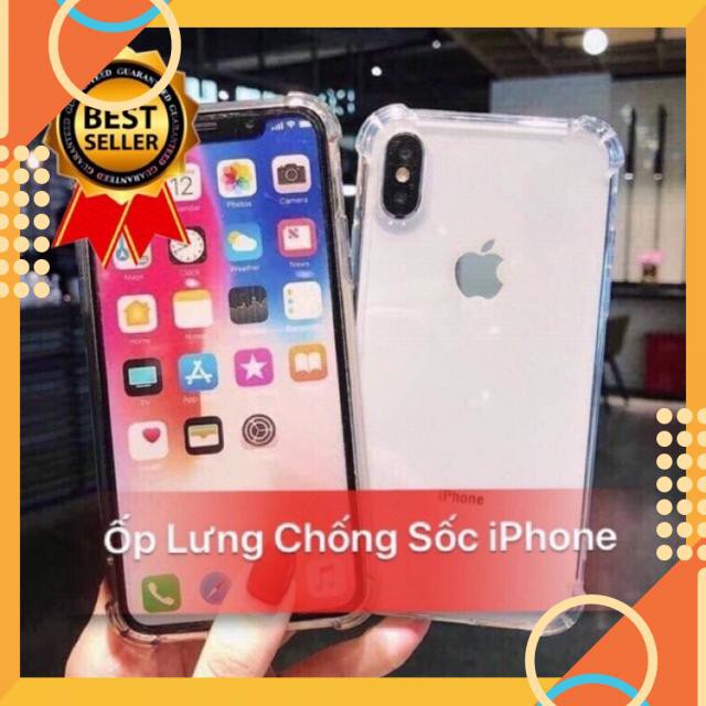 ỐP CHỐNG SỐC TRONG SUỐT SILICON -LOẠI CAO CẤP DÀNH CHO IPHONE - CHỐNG SỐC 4 CẠNH TỐT NHẤT