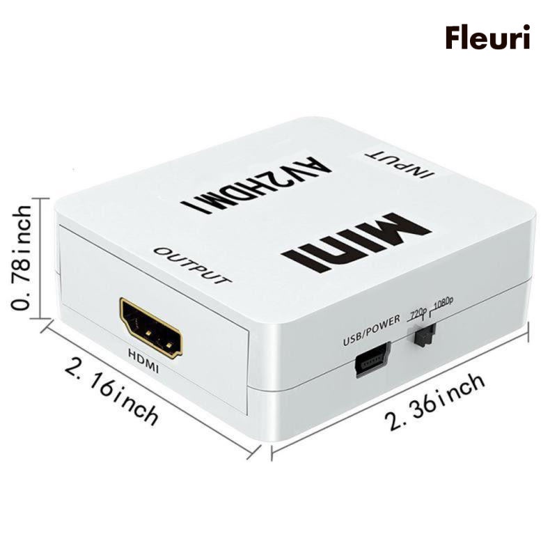 Hộp Chuyển Đổi AV CVBS Sang HDMI 1080P AV2HDMI Màu Trắng Chuyên Dụng Cho HD TV
