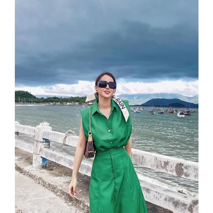 SET ÁO SƠ MI & CHÂN VÁY MIDI