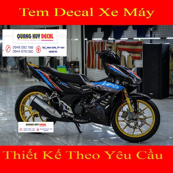 Tem trùm winner x đen xanh đỏ HP4 - Độ dán team trùm decal xe máy winner x đen xanh đỏ HP4 - Team trùm decal xe máy winn