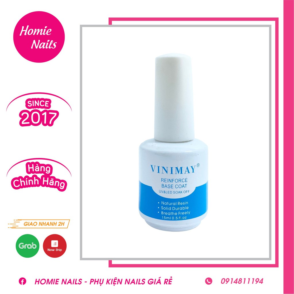 KIỀM DẦU/BASE/TOP CÁC LOẠI VINIMAY 15ml