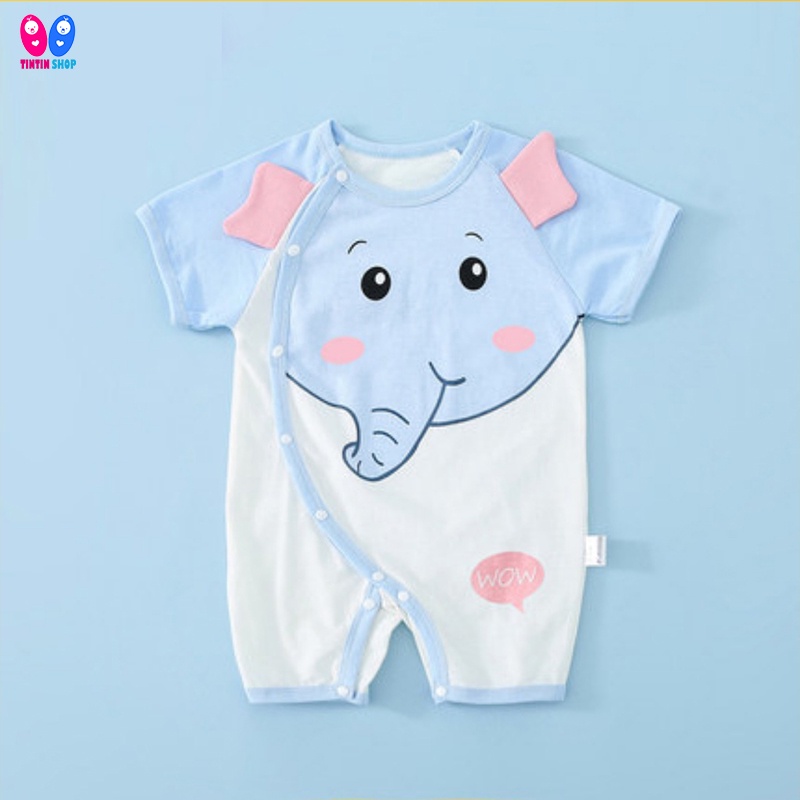 Body đùi Áo liền quần Body hình thú cho bé trai, bé gái sơ sinh 100% cotton cao cấp SLH29