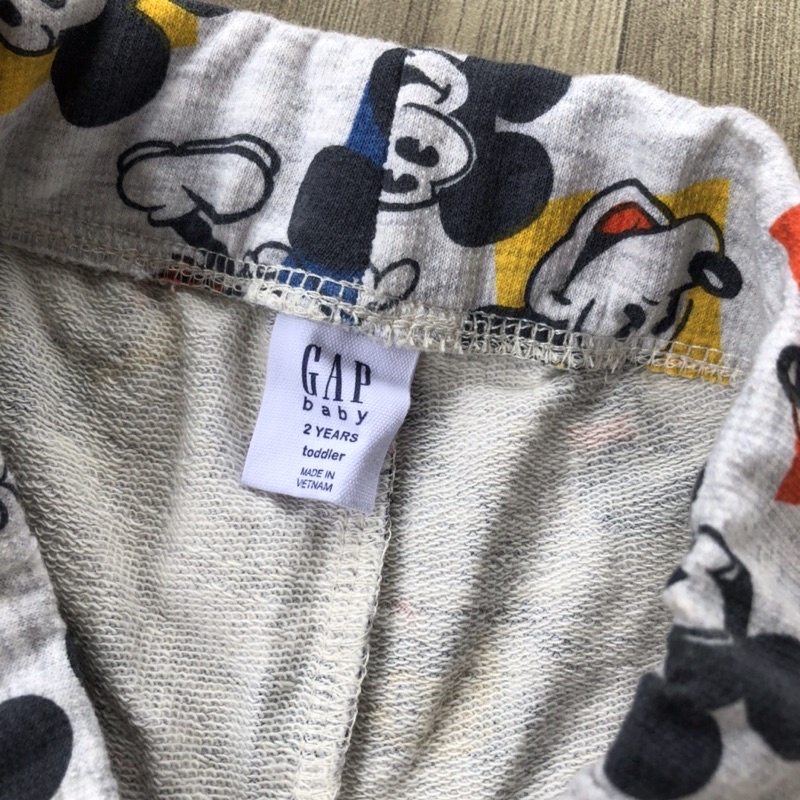 Quần jogger bé trai baby Gap chất nỉ da cá mềm