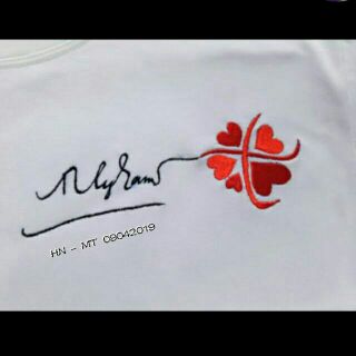 Áo thun thêu theo yêu cầu khách đặt