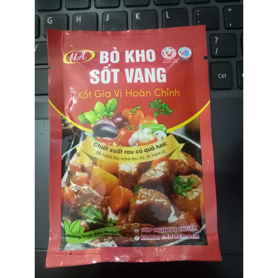 Xốt gia vị Bò kho sốt vang/sườn xào chua ngọt Ngọc Anh gói 80g