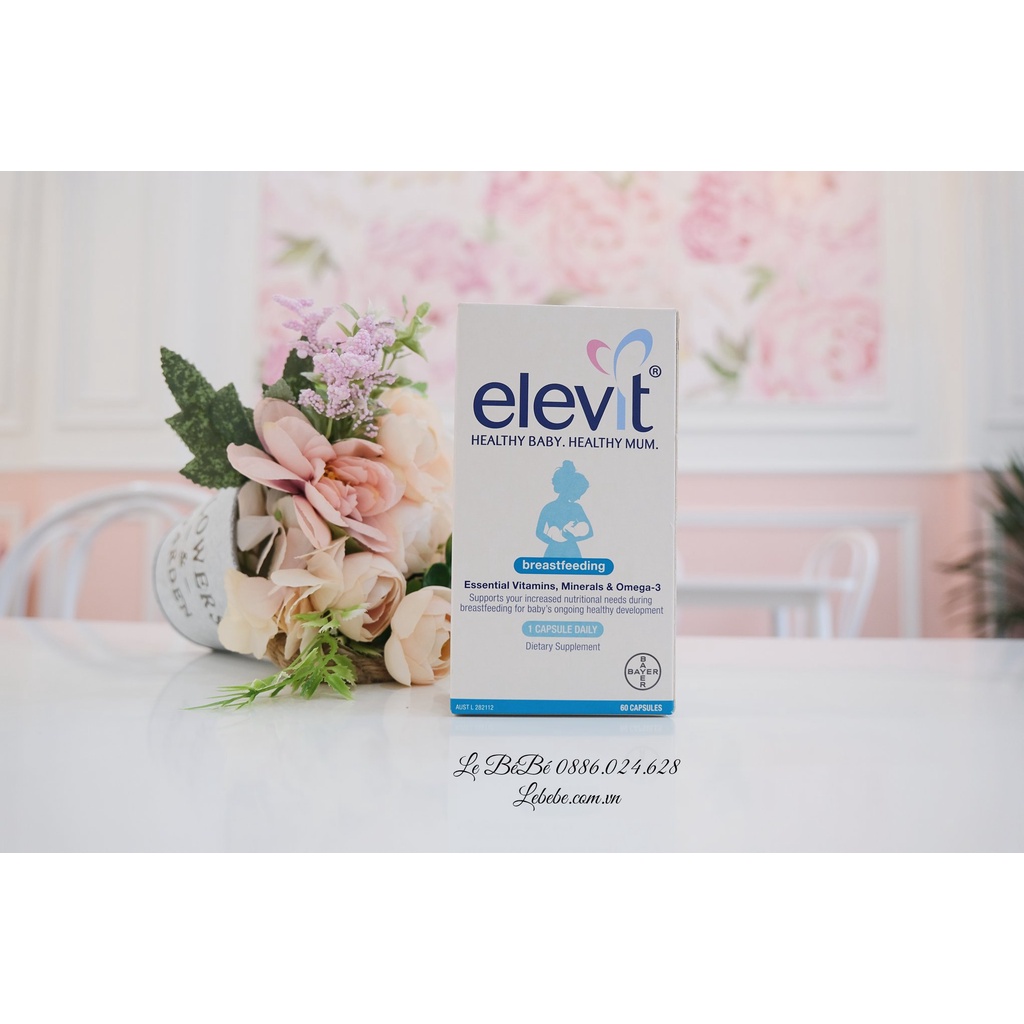 Vitamin Elevit Breastfeeding của Úc 60 viên cho mẹ sau sinh