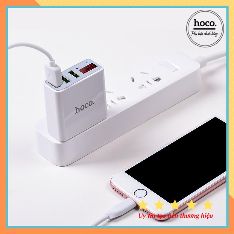 Cốc Sạc 3 Cổng USB Hoco C15 Chính Hãng - Bảo Hành 12 Tháng