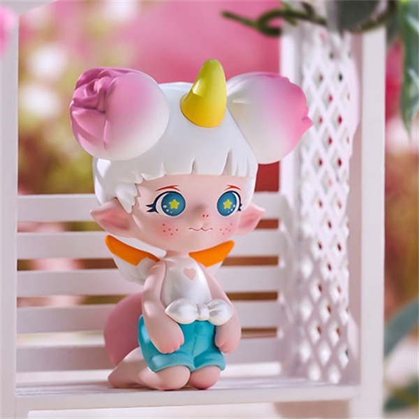 ★Hgtoys★  Búp Bê POPMART Zoe Flower Whispering Zodiac Series Có Hộp Quà Tặng Trang Trí Thời Thượng