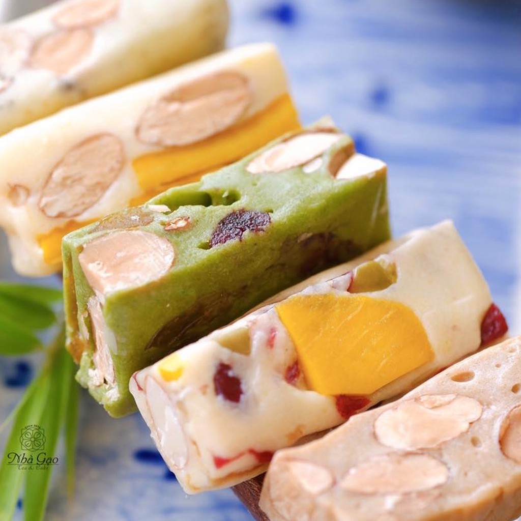 Kẹo nougat cao cấp mix 5 vị Nhà Gạo