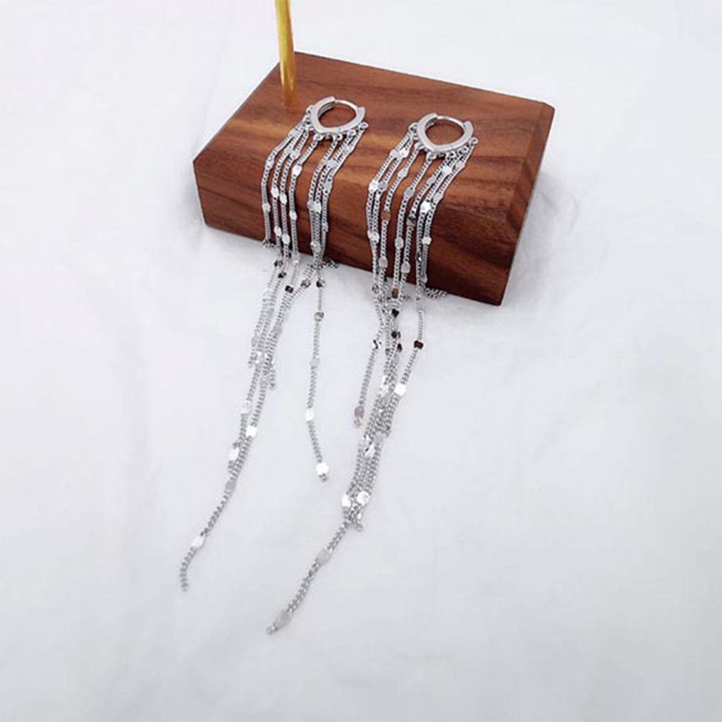 ESPO Hoa Tai Dáng Dài Mặt Hình Trái Tim Thiết Kế Thanh Lịch