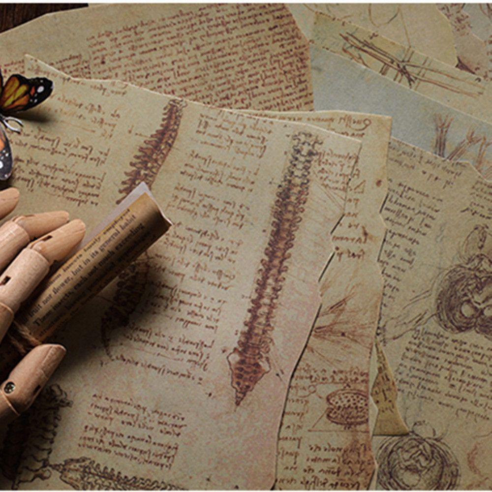 UUMIR 25 cái dán giấy retro sáng tạo memo pads ghi chú nhật ký trang trí album scrapbooking trang trí