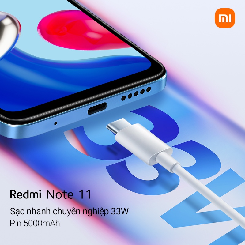 Điện thoại Redmi Note 11 4GB 64GB | Pin 5000mAh | Snapdragon 680 | Sạc nhanh 33W - Chính Hãng Digiworld