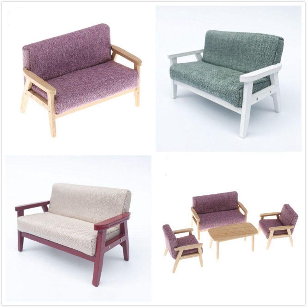 Ghế Sofa Gỗ Mềm Mini Màu Sắc Cầu Vồng