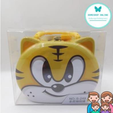 Kắt Sắt Mini Hình Con Hổ Siêu Hot, Két Sắt Tiết Kiệm Tiền Cho Bé Hình Elsa, oto, hổ, kitty trai gái Home Shop Online