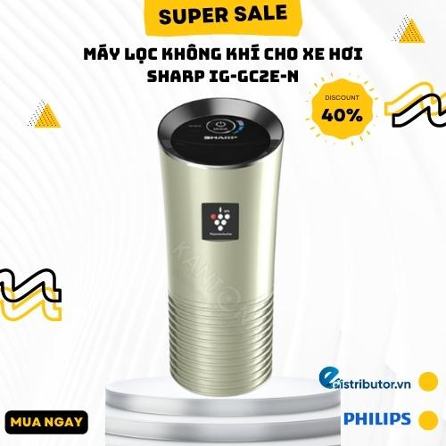 Máy lọc không khí cho xe hơi Sharp IG-GC2E-N-Hàng Chính Hãng