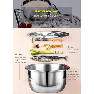 Bộ 5 Nồi Inox Cao Cấp Mishio 2018