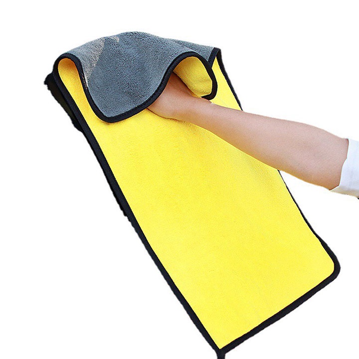 Khăn lau xe chuyên dụng Microfiber siêu thấm không bị sơ, rối