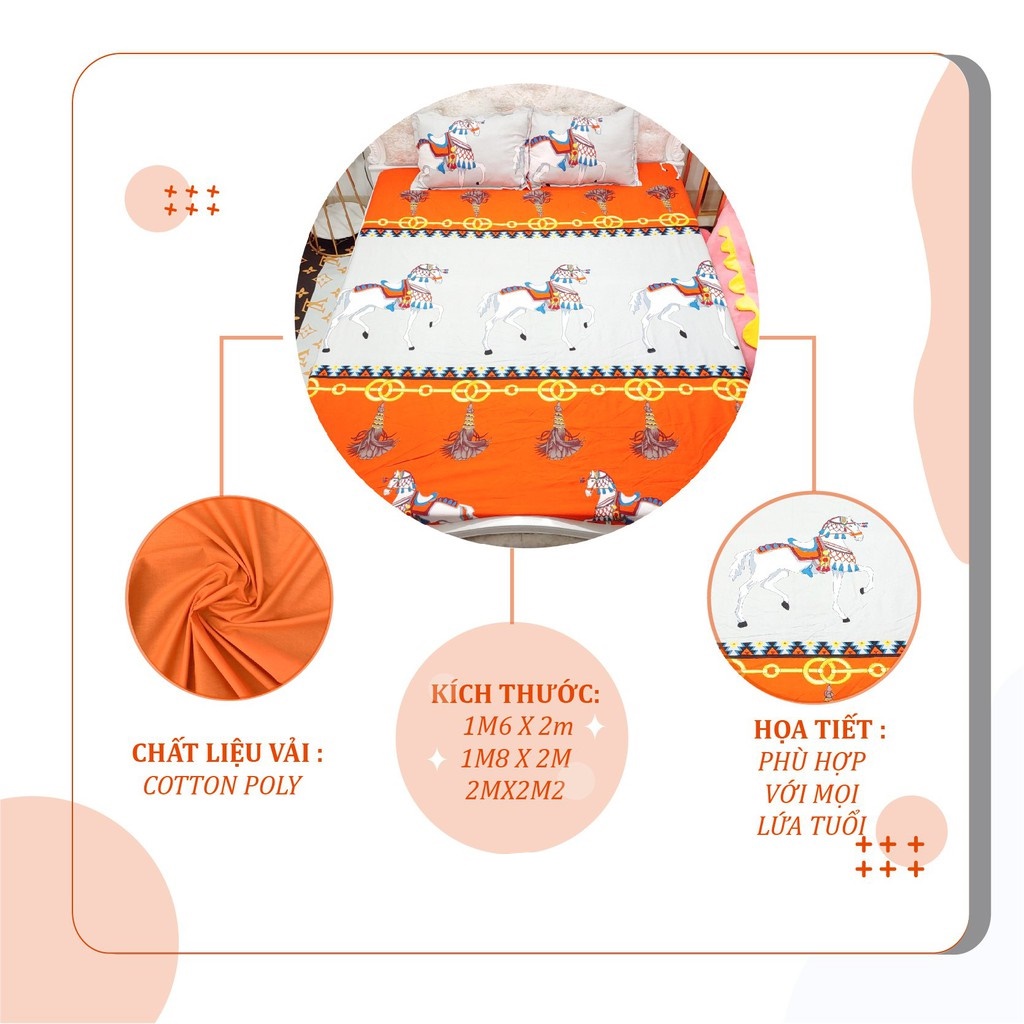 Ga trải giường💖m6/m8/2m💖 drap giường poly, ga trải giường thương hiệu An Như Bedding-HThome
