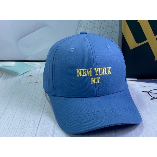 nón kết thêu new yord N.Y - mũ lưỡi trai màu hàn quốc unisex thời trang