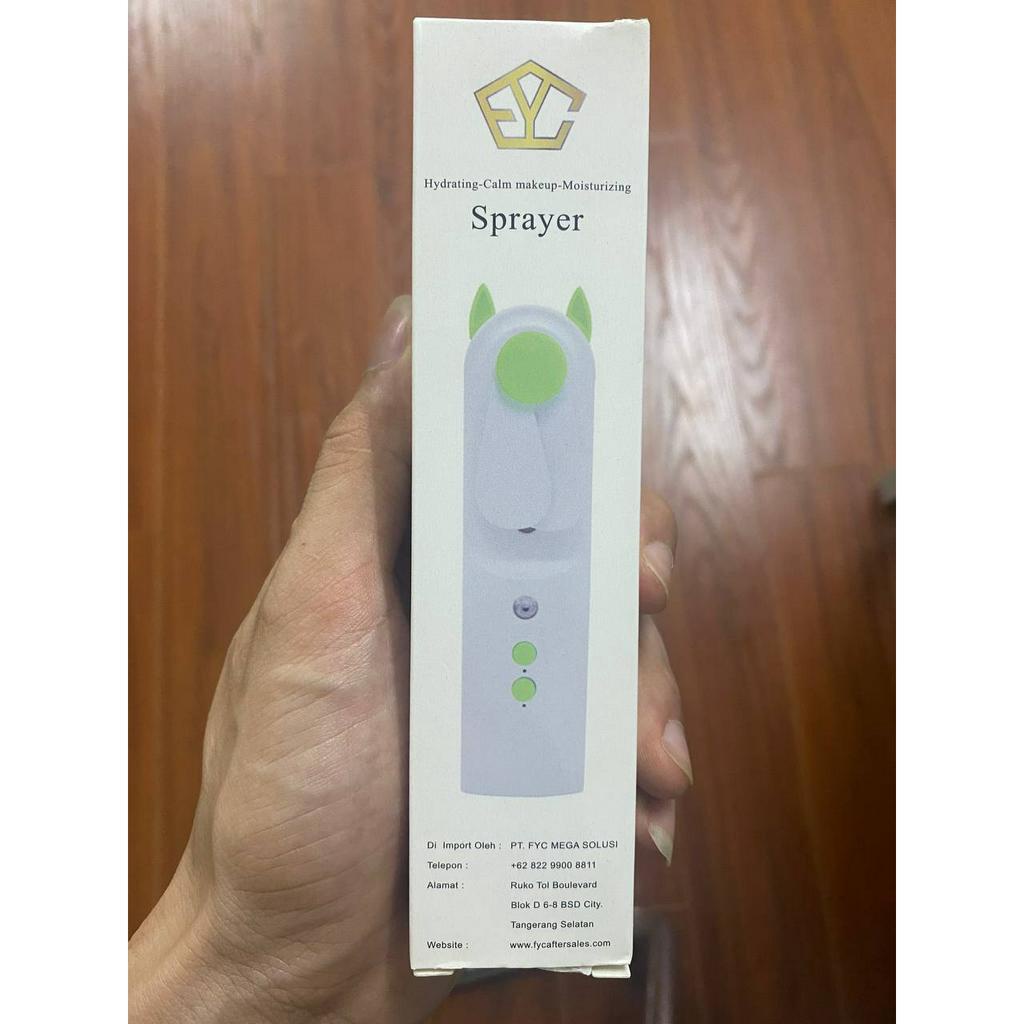 Quạt phun sương cầm tay, Quạt phun sương mini tích hợp hai chế độ quạt và phun sương hơi nước làm mát và cấp ẩm cho da