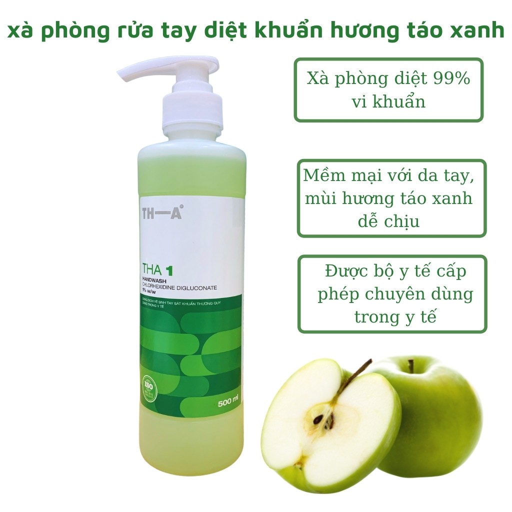 Nước rửa tay sát khuẩn chuyên dùng trong y tế THA1 chai 500ml