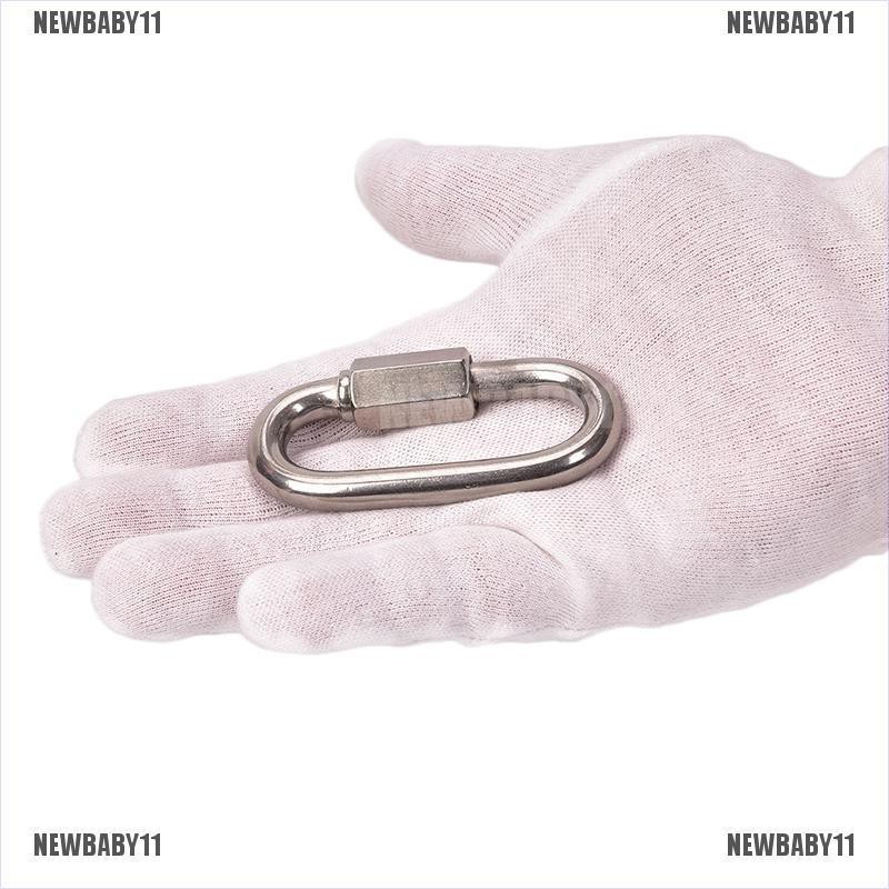 Móc Khóa Carabiner Dùng Leo Núi Bằng Thép Không Gỉ NEWBABY11