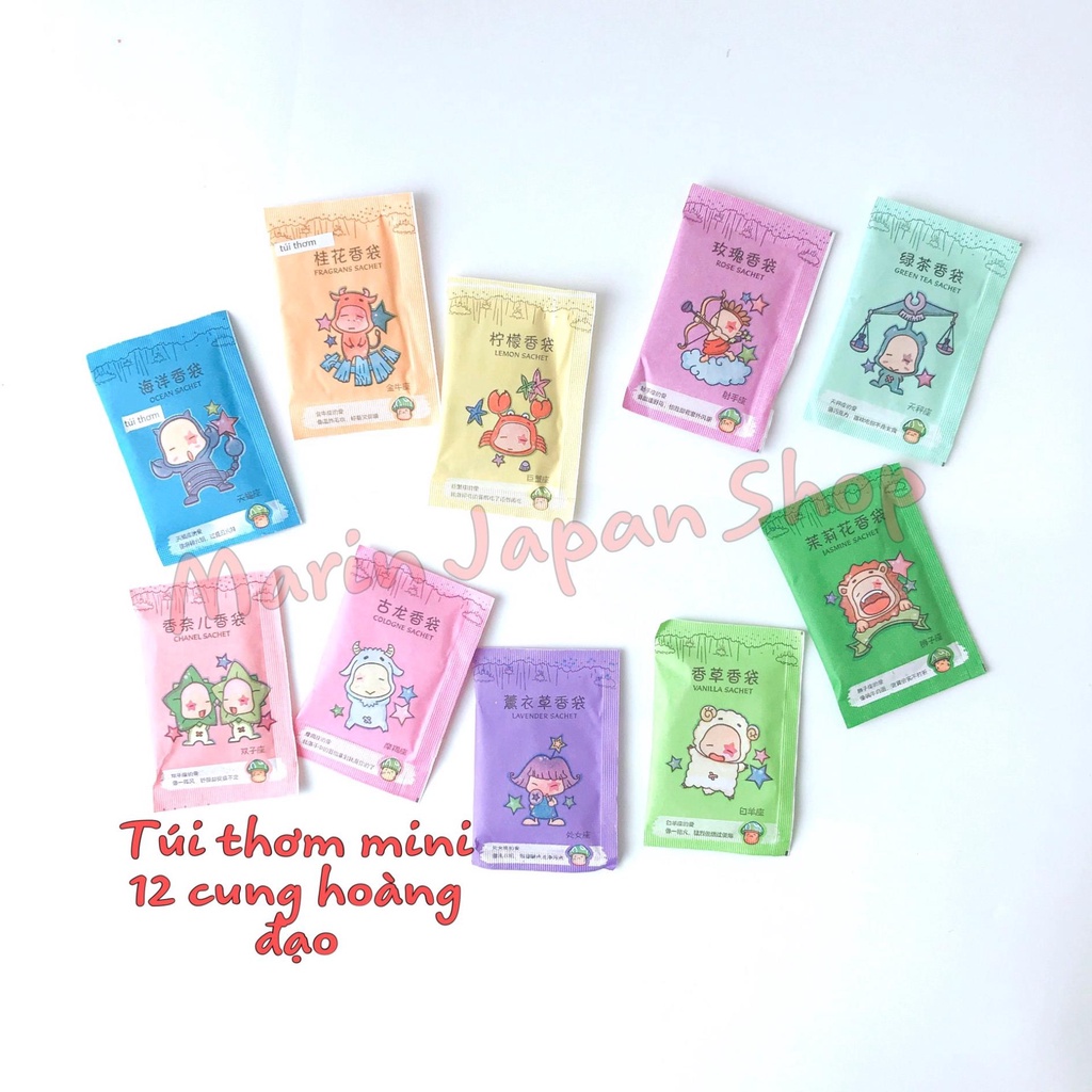 (Sale) Túi thơm mini hương thơm bền lâu 12 cung hoàng đạo