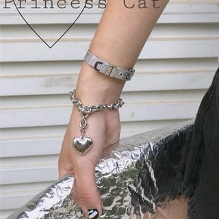 Vòng tay trái tim, titan không gỉ, không dị ứng