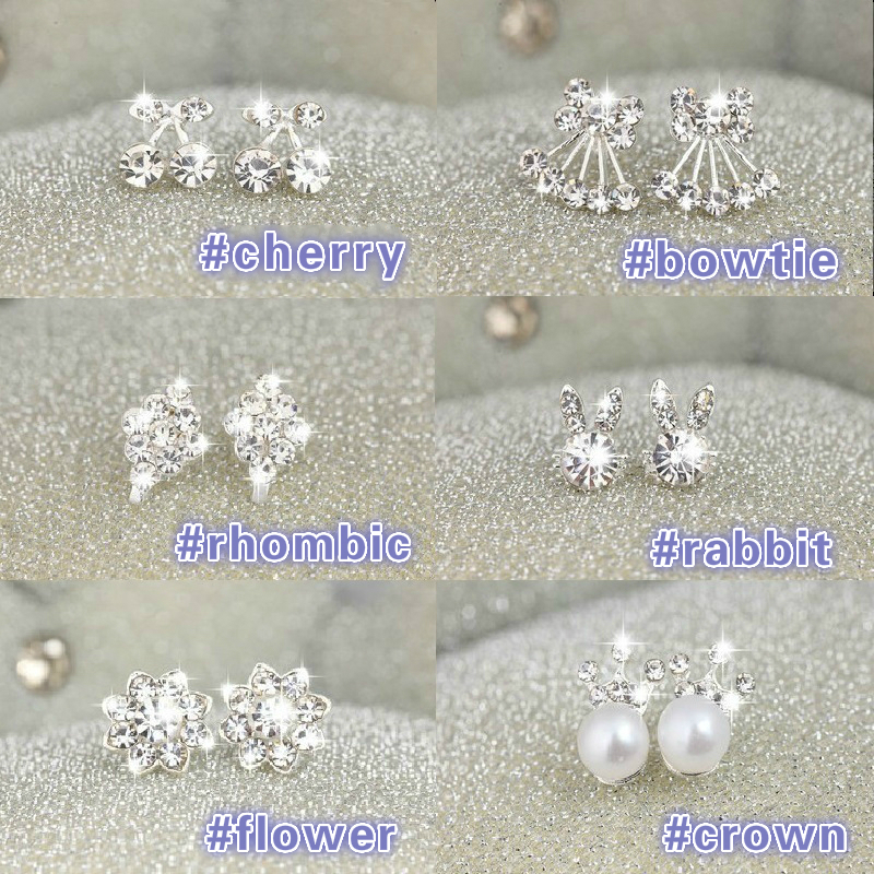 Khuyên Tai Đính Pha Lê Thiết Kế Đa Dạng Thời Trang Cho Nữ