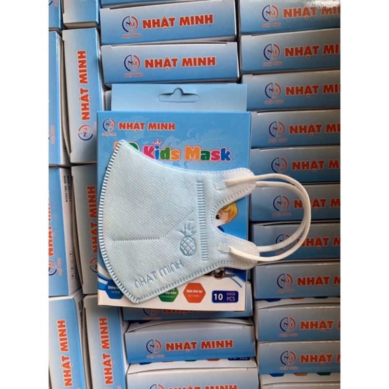 Hộp 10c 5D Kids Khẩu Trang 5D Trẻ Em Kháng Khuẩn Ngừa Bụi Dễ Thở Tiện dùng Cho Bé