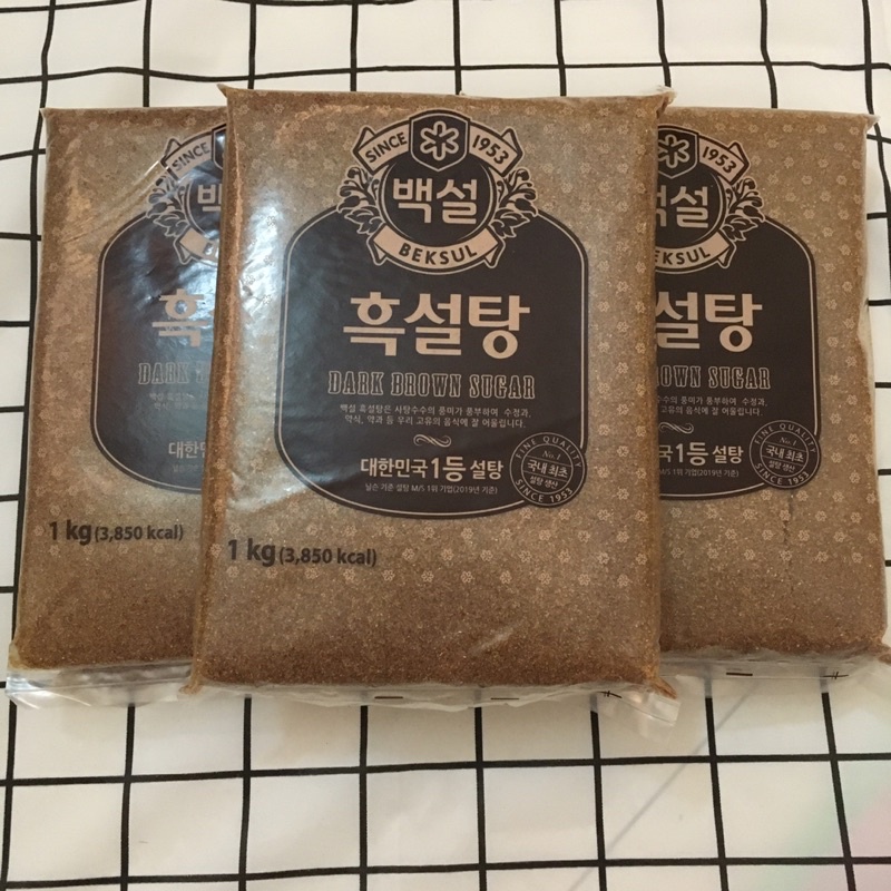 Đường Đen BEKSUL Hàn Quốc Gói 1Kg | Nguyên Liệu Làm Trà Sữa Trân Châu Đường Đen