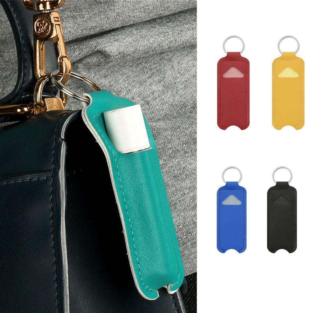 Túi Da PU Đựng Son Môi Có Móc Khóa Tiện Lợi Giá Đỡ