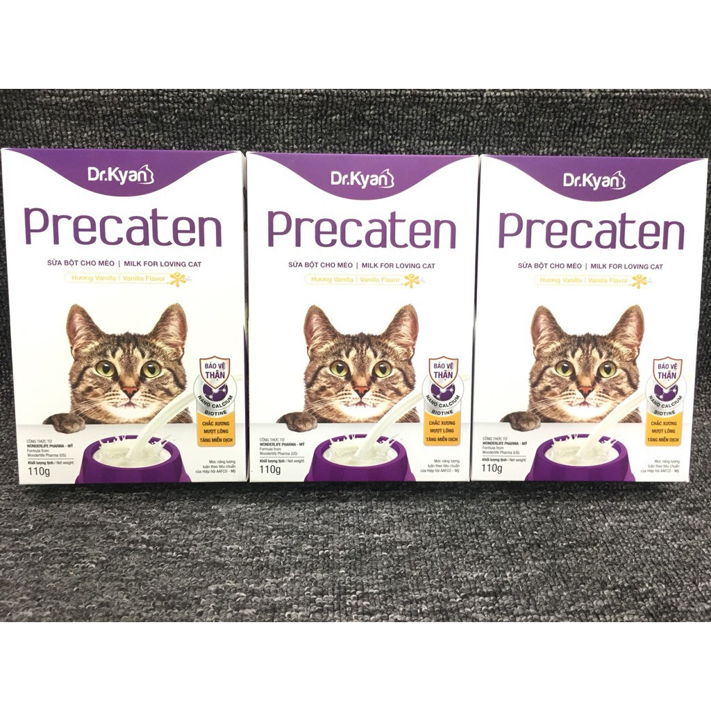 Sữa bột dành cho mèo ♥️ FreeShip ♥️ Dr.Kyan Precaten giúp bé mèo cảm thấy ngon miệng và bồi bổ cơ thể