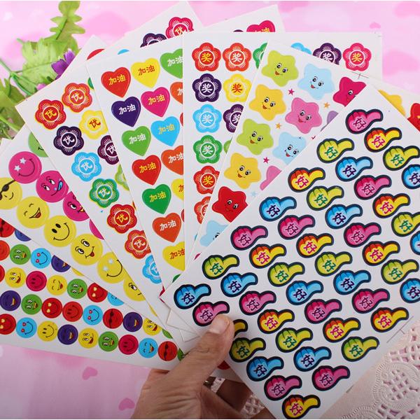 10 Miếng ⭐Set 30g Sticker Dán Họa Tiết Hoạt Hình Dễ Thương Trang Trí Trường Mẫu Giáo