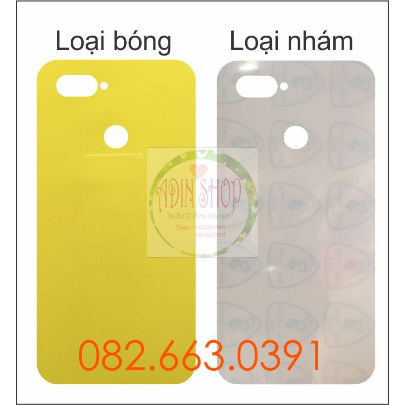 Dán PPF bóng, nhám cho Oppo A12/ A5S màn hình, mặt lưng, full lưng viền siêu bảo vệ