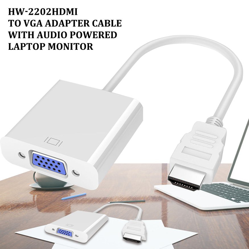 Dây cáp chuyển đổi Hdmi sang Vga cho màn hình Laptop
