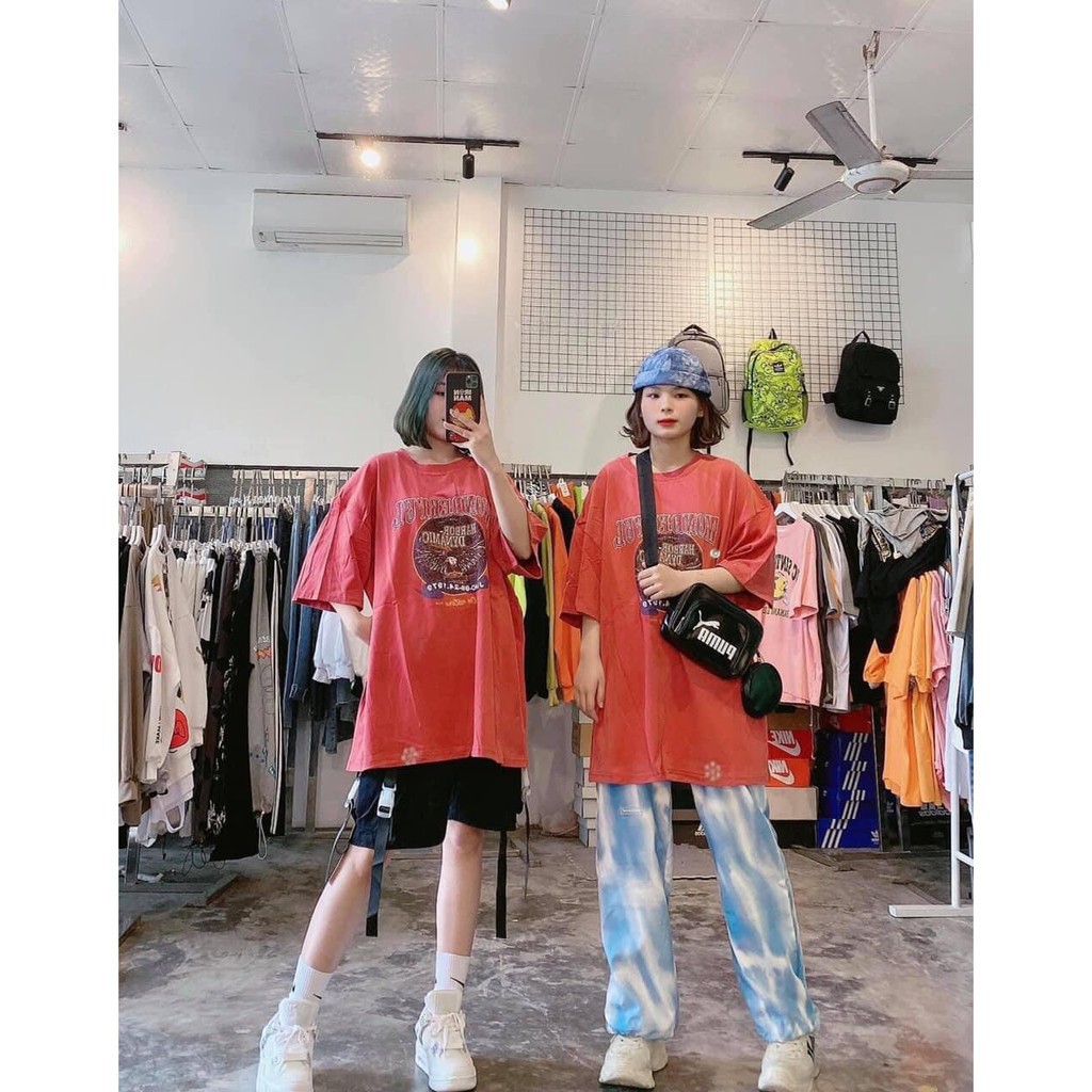 Áo thun tay lỡ oversize unisex in hình đại bàng cao cấp nam nữ form rộng đẹp giá rẻ kiểu hàn quốc DUKO FASHION AT38