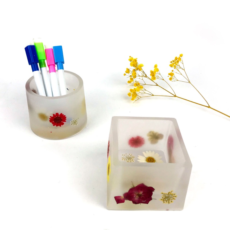 Khuôn Silicone Làm Chậu Cây Sen Đá Hình Tròn DIY