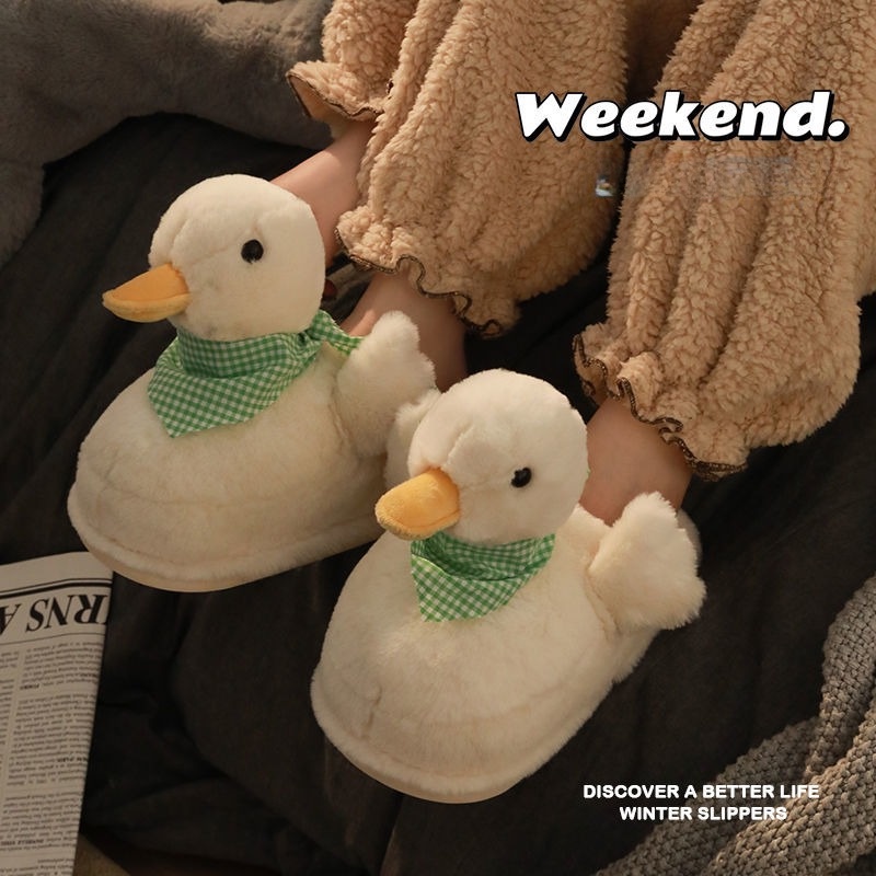 Dép Bông Cotton Đi Trong Nhà Chống Trượt Giữ Ấm Mùa Thu Đông 2022 Dễ Thương Cho Cặp Đôi