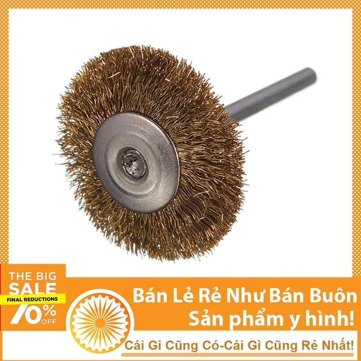 Chổi Đánh Rỉ Sắt Trục 3mm Dạng Chữ T