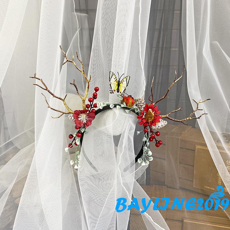 Cài tóc hình cây thông và bướm dễ thương cho nữ