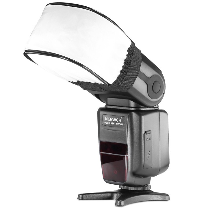 Flash bounce softbox diffuser chụp Speedlight 4 màu _free size