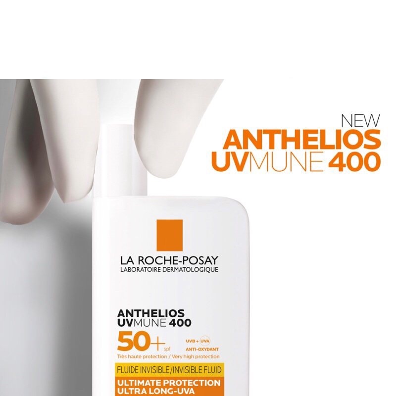 [CHÍNH HÃNG] Anthelios UVMune 400 Invisible Fluid (La Roche Posay) - Sữa chống nắng bảo vệ da tối ưu khỏi tia UVA dài