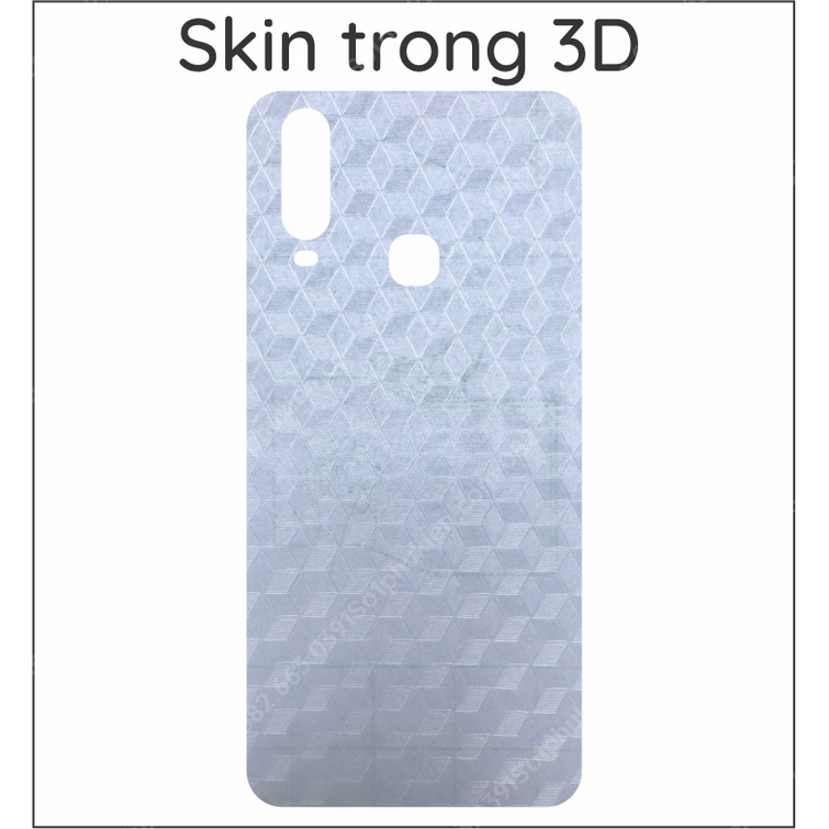 Miếng dán mặt lưng skin carbon Vivo Y12 / Y15 / Y17 / Y19