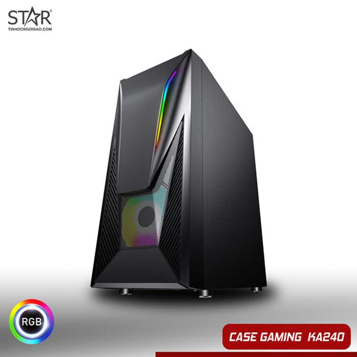 Vỏ Case gaming VSPTECH KING ARMS KA-240 - Hàng chính Hãng Full ATX (No Fan) - Máy Tính 2T