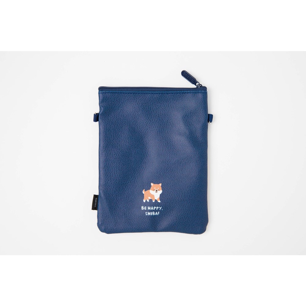 Túi Đeo Chéo ARTBOX Hàn Quốc Hình Chú Cún Shiba Dễ Thương Màu Xanh Navy