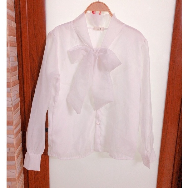 Áo sơ mi tay bồng cổ nơ khuy ngọc tiểu thư 2 lớp mặc đi chơi, đi làm cực xinh ASM07 | BigBuy360 - bigbuy360.vn